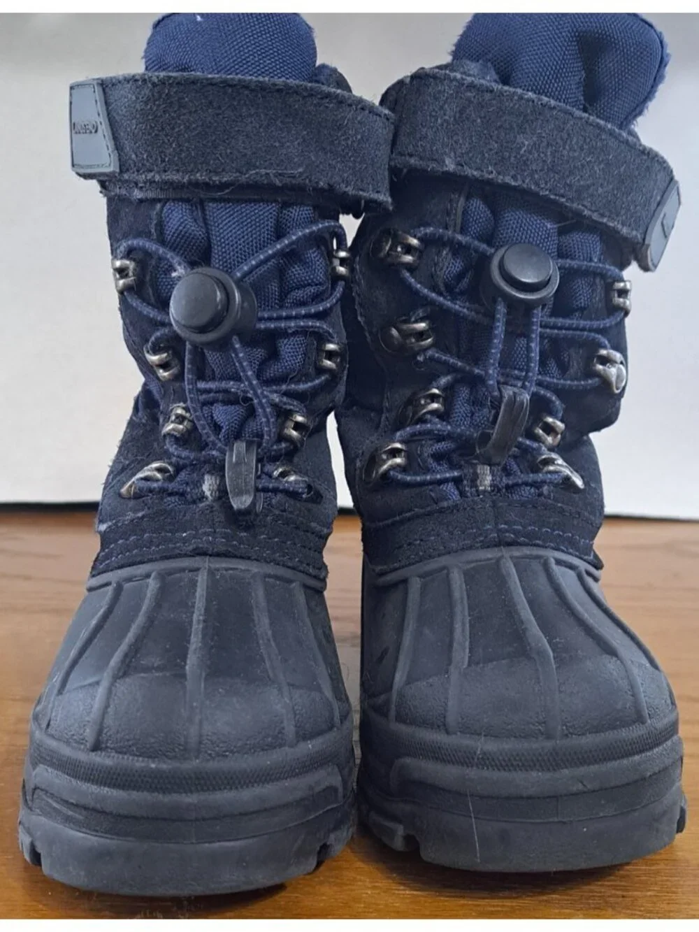 Lands' End Youth US 10 Navy Blue Snow Boots